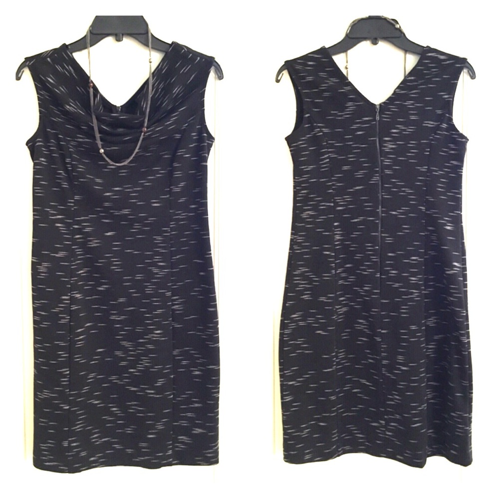 B&W sheath dress
